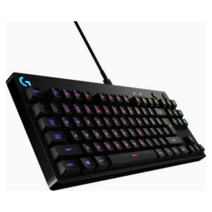 Logitech G Pro Mechanical Gaming Keyboard, 50G Actuation Force, GX Blue Clicky Switches, Compact Tenkeyless Design, Lightsync RGB Lighting, 12 Programmable F-Keys, Black | 920-009392