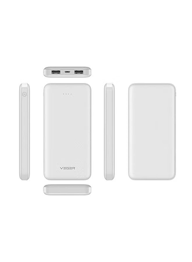 أفضل سعر في السعودية-عروض صوكري:إلكترونيات بالجملةVEGER Portable Power Bank  White 25000MAH