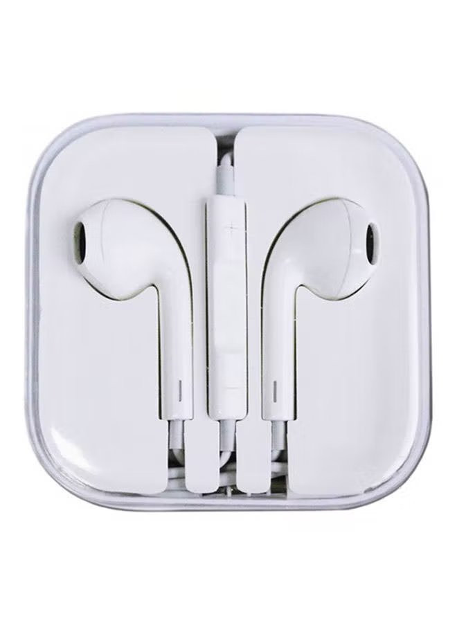 In-Ear Earphones With Mic For Apple iPhone White