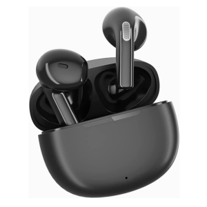 Bluetooth 5.3 Headphones, QCY T20 Wireless Earbuds with Driver 13mm, Noise Cancelling Bluetooth Headphones, Touch Control, HiFi Stereo, USB-C Quick Charge, Mini Wireless Headphones in Ear Black