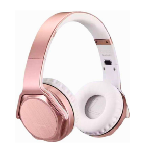 Sodo MH3 2-in-1 Wireless Bluetooth On-Ear Headphones and Twist Out Bluetooth Speaker - Rose Gold