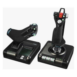 Logitech G Saitek X52 Professional H.O.T.A.S. Part-Metal Throttle And Stick Simulation Controller, Black | 945-000003