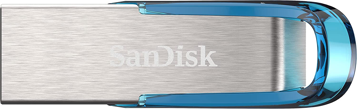Sandisk Ultra Flair 128Gb, Usb 3.0, 150Mb/S Read - Tropical Blue