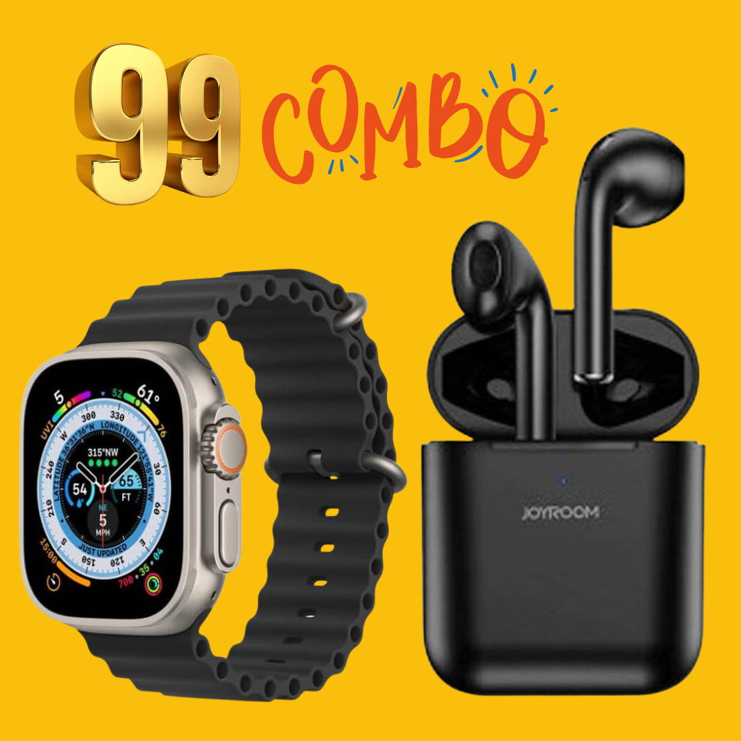 99 COMBO Smart-Clouds HW8 Ultra Max SmartWatch/Joyroom JR-T03S TWS Bluetooth True Wireless
