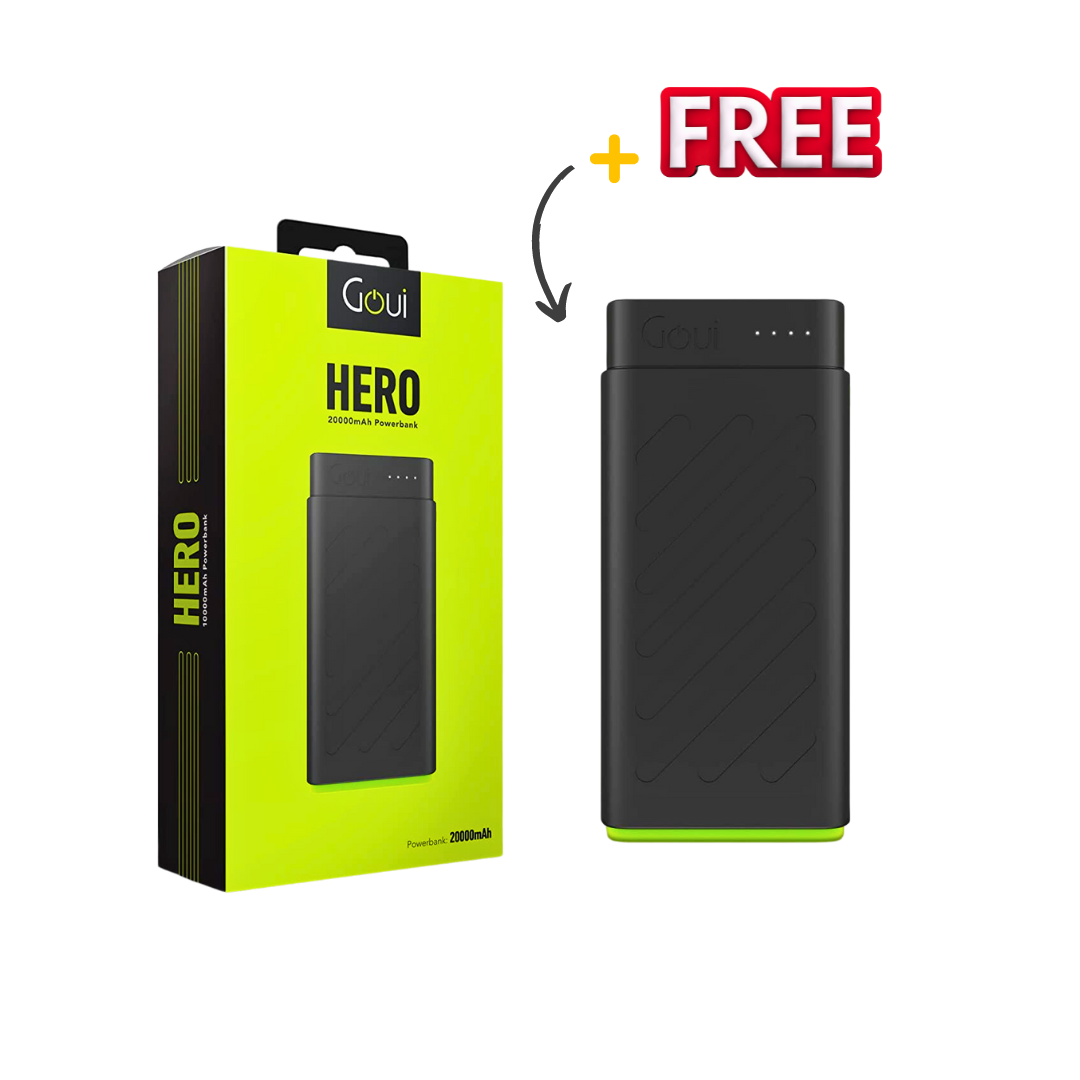 BUY 1 GET 1 -Goui Hero20, Powerbank 20.000mAh