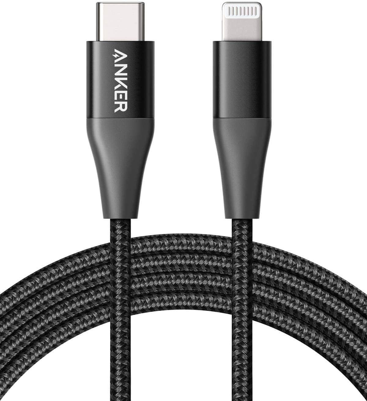 Anker iPhone 14 Charger, USB C to Lightning Cable [6ft Apple Mfi Certified] Powerline+ II Nylon Braided Cable for iPhone 14/14 Pro / 13 Pro Max/X/XS Max/XR / 8 Plus, Supports Power Delivery(1PACK)
