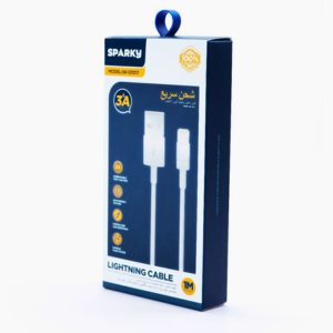 SPARKY-LIGHTNING FAST CHARGING CABLE C TYPE 1M, (3A)