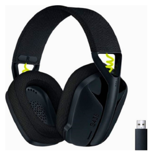 Logitech G435 Lightspeed Bluetooth Wireless Gaming Headset, 40mm Audio Drivers, 45 Ohms Impedance, 83.1 dB SPL/mW Sensitivity, 20 Hz-20 KHz Frequency Response, Black | 981-001050