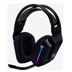 Logitech G733 LightSpeed Wireless RGB Gaming Headset, Black | 981-000864