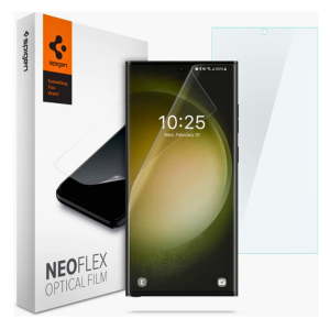 Spigen New Flex Optical Screen Protector [2-Pack] Designed for Samsung Galaxy S23 Ultra (2023) Flexible Skin Friendly Cover - Pack of 2