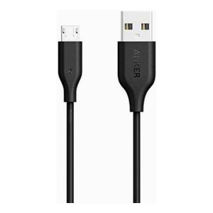 Anker Powerline Micro USB (6ft) Black Offline Packaging