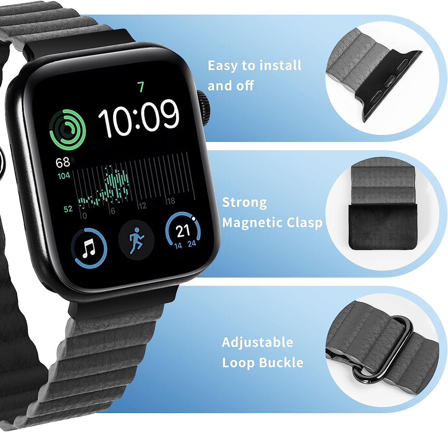 UCHUANG for Apple Watch Band Strap 49mm 45mm 44mm 42mm UCHUANG for Apple Watch Band Strap 49mm 45mm 44mm 42mm
