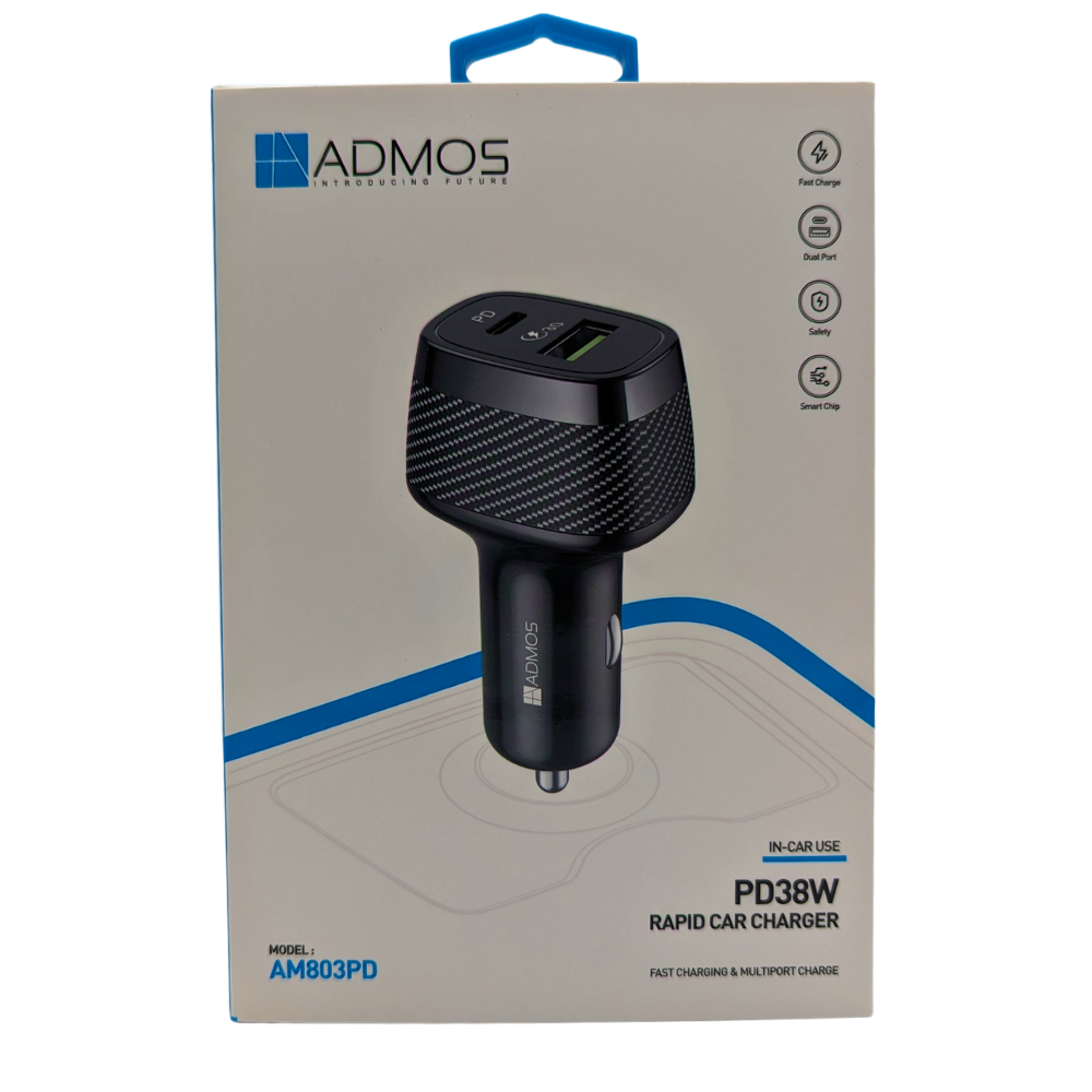 ADMOS, PD 38W Rapid Car Charrger(model AM803PD