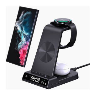 Wireless Charger for Samsung, 3 in 1 Wireless Charging Station for Samsung Galaxy S22/S21/S20/S10/Note 20/Z Flip 4/Z Fold 4, Samsung Watch Charger for Galaxy Watch 5/4/3/Active 2, Galaxy Buds 2/Pro/+