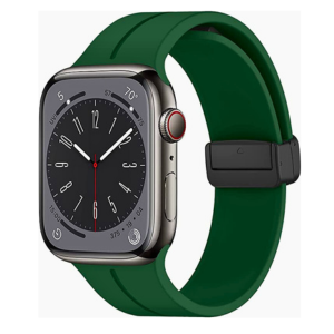 Spigen-Apple Watch Band 44mm 40mm 49mm 38mm 45mm 41mm 42mm Women men,Sport Silicone Strap+Magnetic D-Buckle Replacement WristBands for Apple Watch Series 8/ultra/7/SE/6/5/4/3/2/1,iWatch Bands