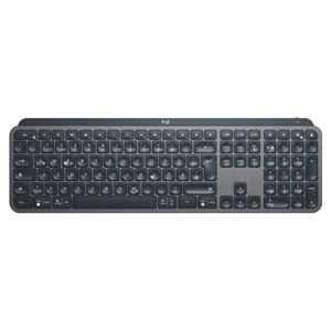 Logitech MX Keys Advanced Wireless Illuminated Keyboard, 10m Range, USB-C for Windows, Mac, Android, Rechargeable, UK Layout, Graphite | 920-009415