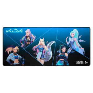 Logitech G840 XL League of Legends KDA Gaming Mouse Pad, 900x400mm, Performance Tuned Surface, Stable Rubber Base, Moderate Surface Friction, Black - Blue | 943-000458