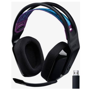 Logitech G535 Lightspeed Wireless Gaming Headset, 40mm Drivers, 20Hz-20KHz Frequency Response, Over Ear, With Flip-to-Mute Mic, 12 Meter Range, 33 Hours Battery Life, Black | 981-000972