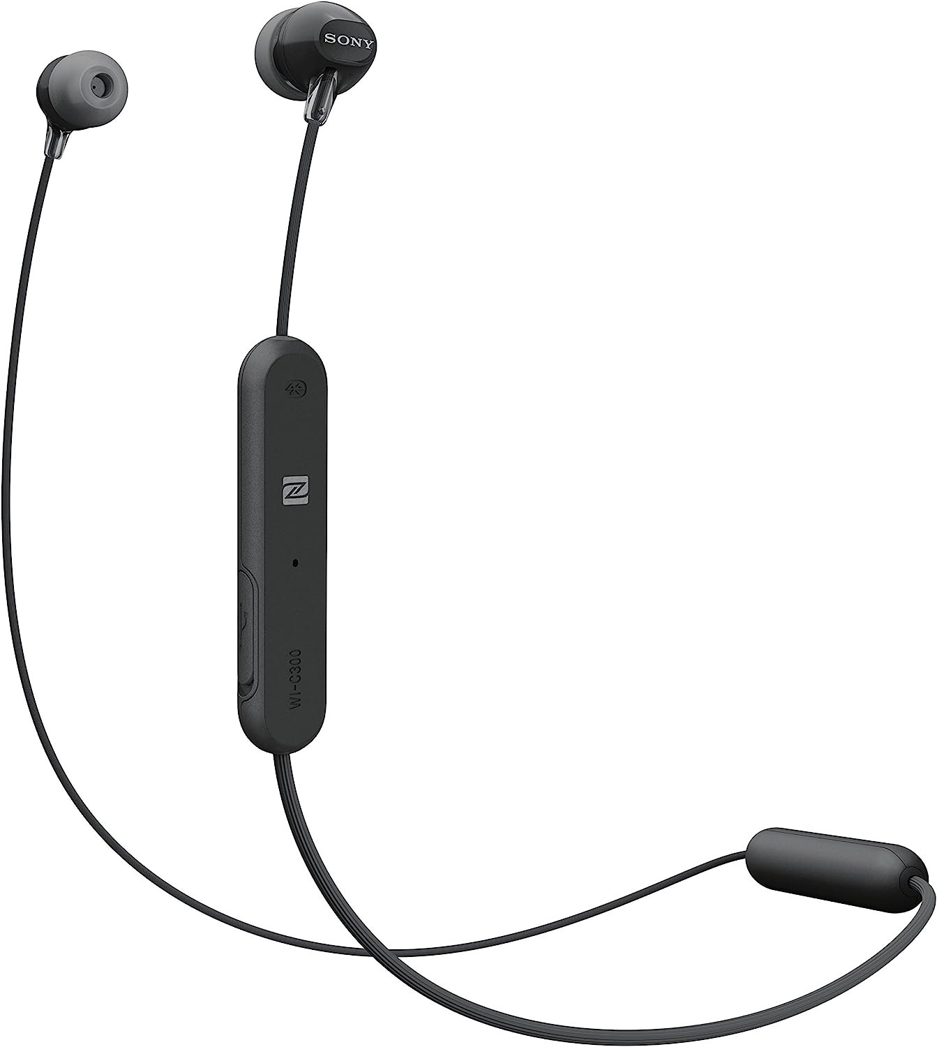 Sony WI-C300 Wireless In-Ear Headphones with Bluetooth/NFC - Black WIC300B.CE7