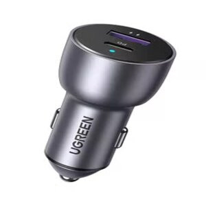 UGREEN 52.5W Fast Car Charger Dual USB Ports Fast Car Power Adapter PD30W iPhone Car Charger Fast Charging Samsung 25W Car USB Charger Plug for Samsung, iPhone, iPad Pro/Air,Huawei,Oneplus, Xiaomi,etc