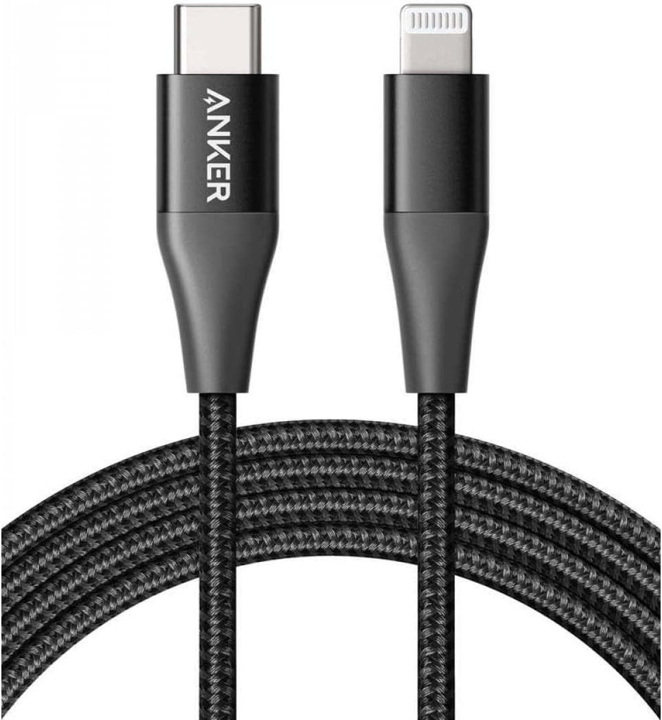 Anker PowerLine II USB-C Cable with Lightning 6ft BK
