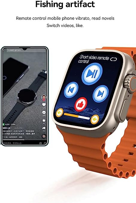 S8 Ultra Plus Smart Watch NFC Door Access Unlock Smartwatch Series 8  Bluetooth Call 2.2 Wireless Charge Fitness Bracelet